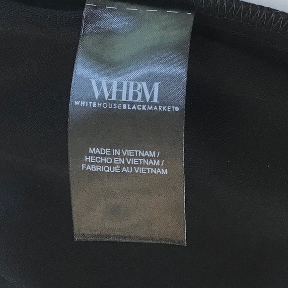 NEW WHBM JOLIE BUTTON STRAIGHT LUXE STRETCH BLACK PANT - Picture 8 of 16